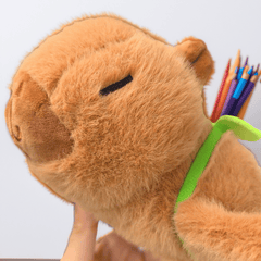 3pcs Capybara Turtle Backpack Handheld Lollipop Plush Set Fun Birthday Gift