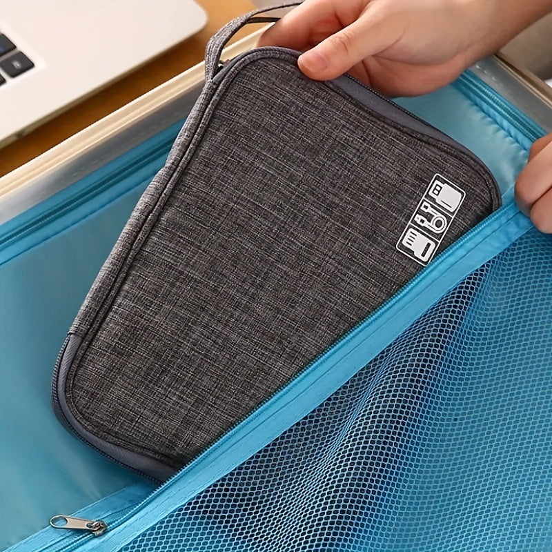 Large Capacity Electronics Organizer Data Cable Power Storage Bag