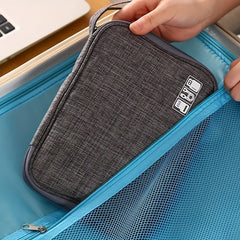 Large Capacity Electronics Organizer Data Cable Power Storage Bag