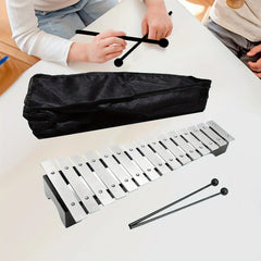 15 Note Silvery Metal Glockenspiel Music Instrument Percussion