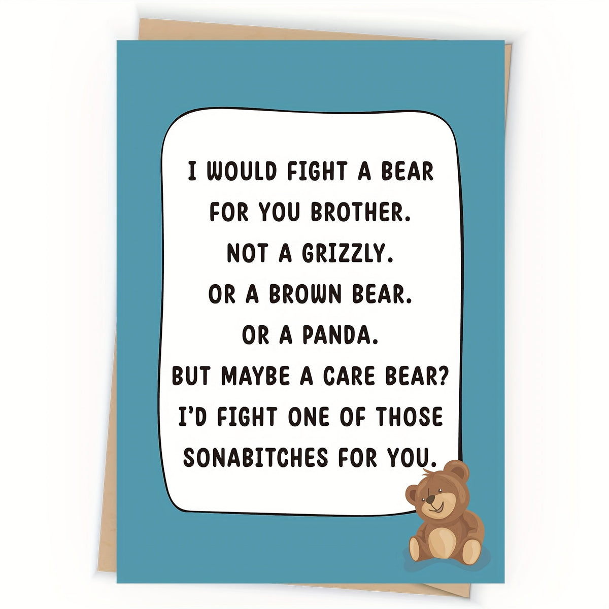 Funny Brother Birthday Card - Birthday Card For Brother