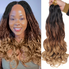 French Curl Braiding Hair 66cm Loose Wave For Box Braids