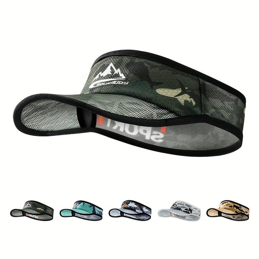 Topless Sunshade Hat Moisture Wicking Quick drying Print Hat