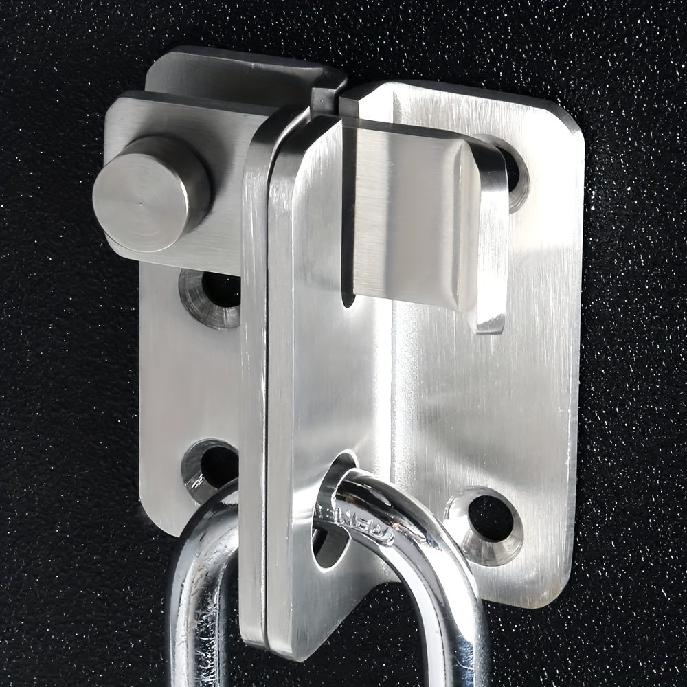 Stainless Steel Safety Hasp Door Lock for Bathroom & Bedroom Doors