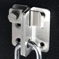 Stainless Steel Safety Hasp Door Lock for Bathroom & Bedroom Doors