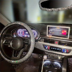 1 Yard Rhinestone Car Sticker for Dashboard Central Control