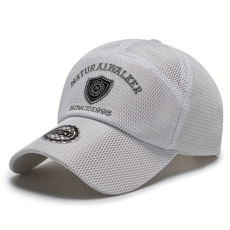 Embroidered SINCE1998 Men's Breathable Mesh Sun Protection Baseball Cap