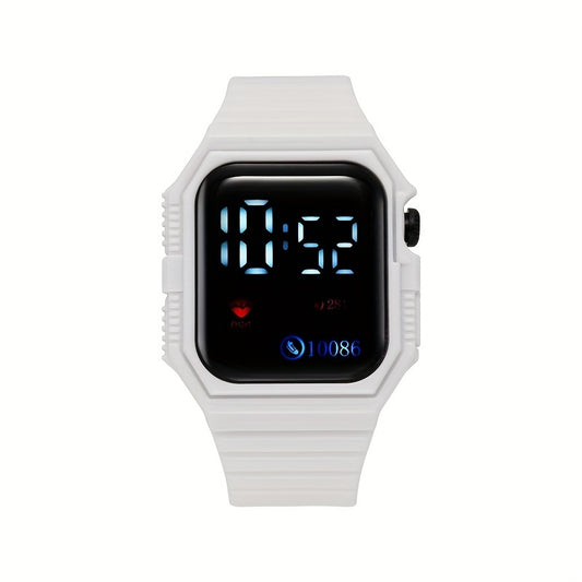 Square Sport Electronic Watch for Girls