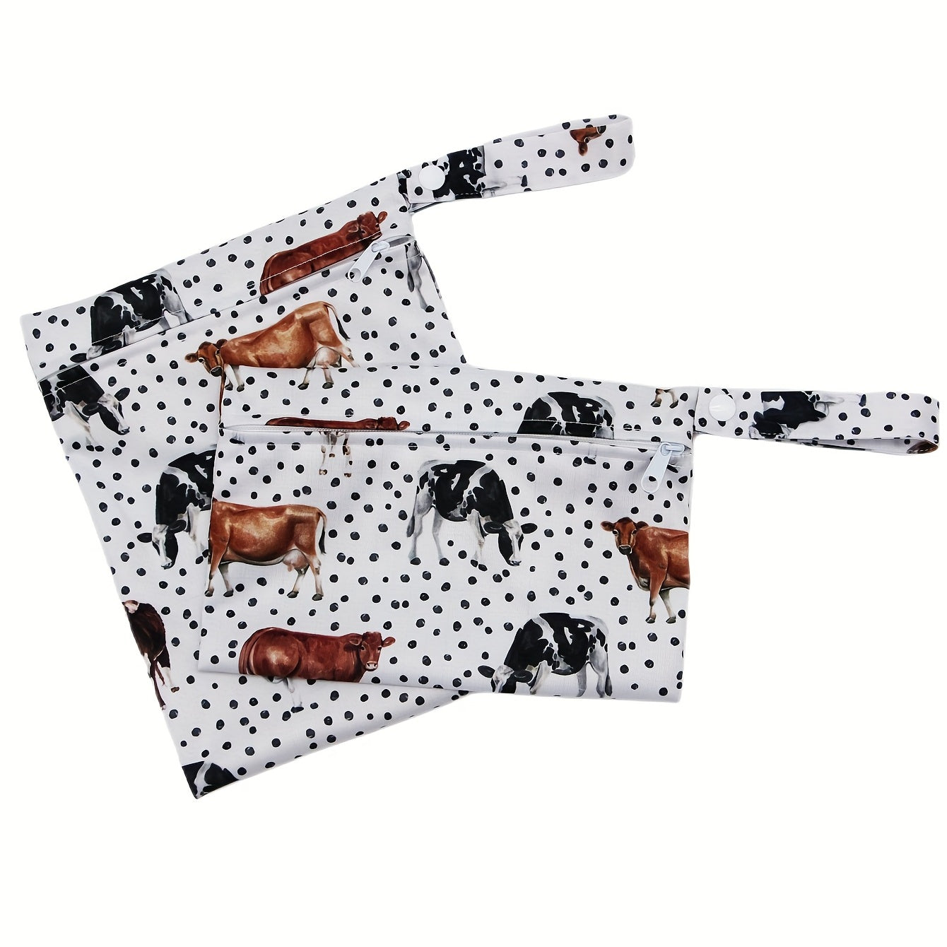 2 Pcs Cows Prints Small Wet Bag Set