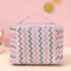 Ripple Pattern Makeup Bag Travel Toiletry Cosmetic Bag Large Capacity