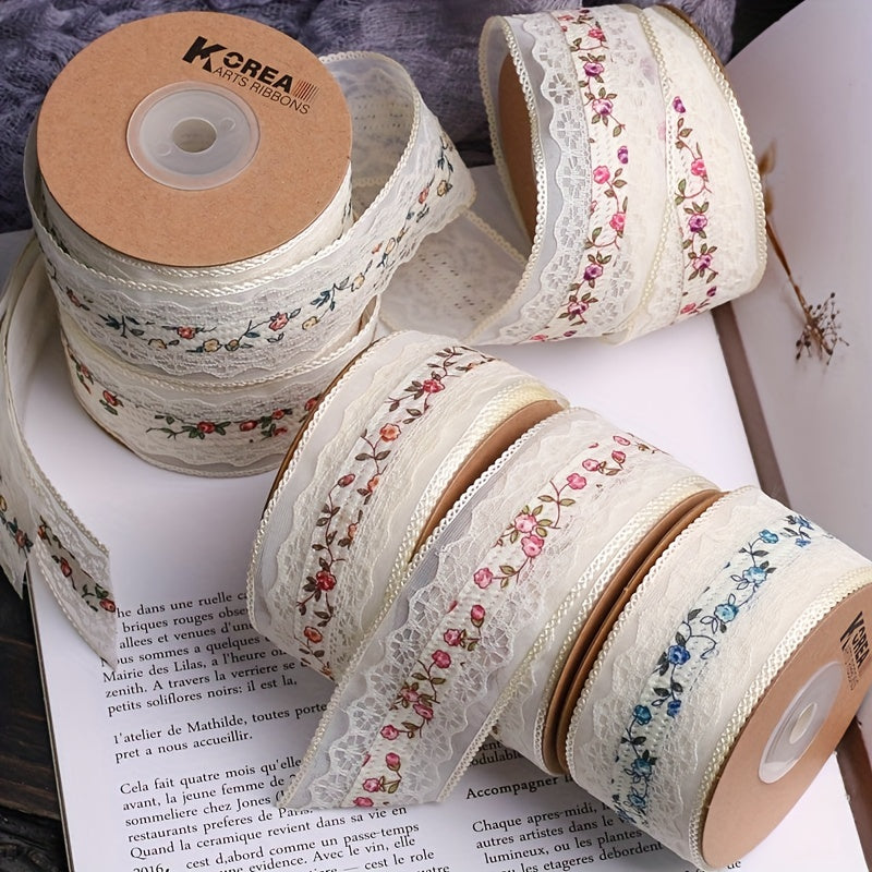 1 Meter Hollow Lace Floral Fabric DIY Bow Hair Accessories Lace