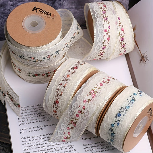 1 Meter Hollow Lace Floral Fabric DIY Bow Hair Accessories Lace