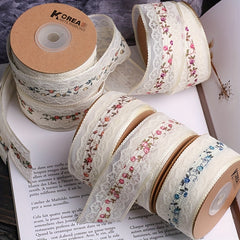 1 Meter Hollow Lace Floral Fabric DIY Bow Hair Accessories Lace