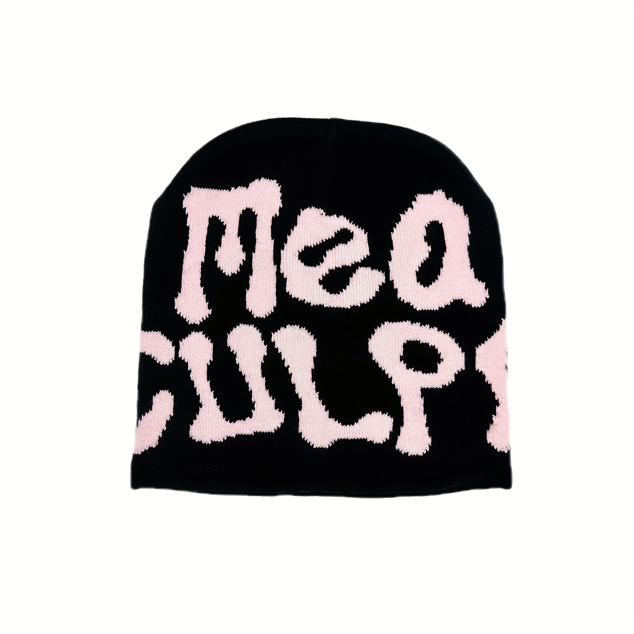 Y2K Hip Hop Candy Beanie Letter Jacquard Knit Hat
