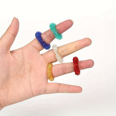 10pcs Finger Massage Ring Acupressure Ring For Women Men Hand Massa