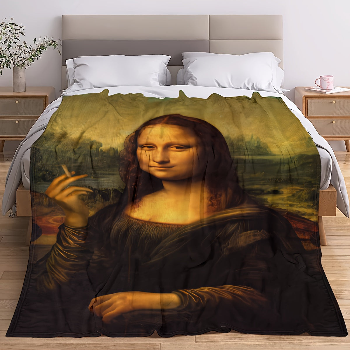 Creative Fun Painting Blanket Soft and Warm Throw Blanket