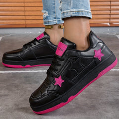 Star Pattern Board Shoes Women's Casual Anti Slip Sport Shoes