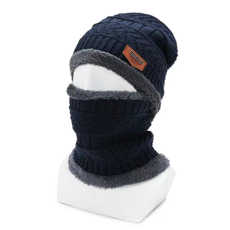 Men's Knitted Hat And Muffler Set for Winter