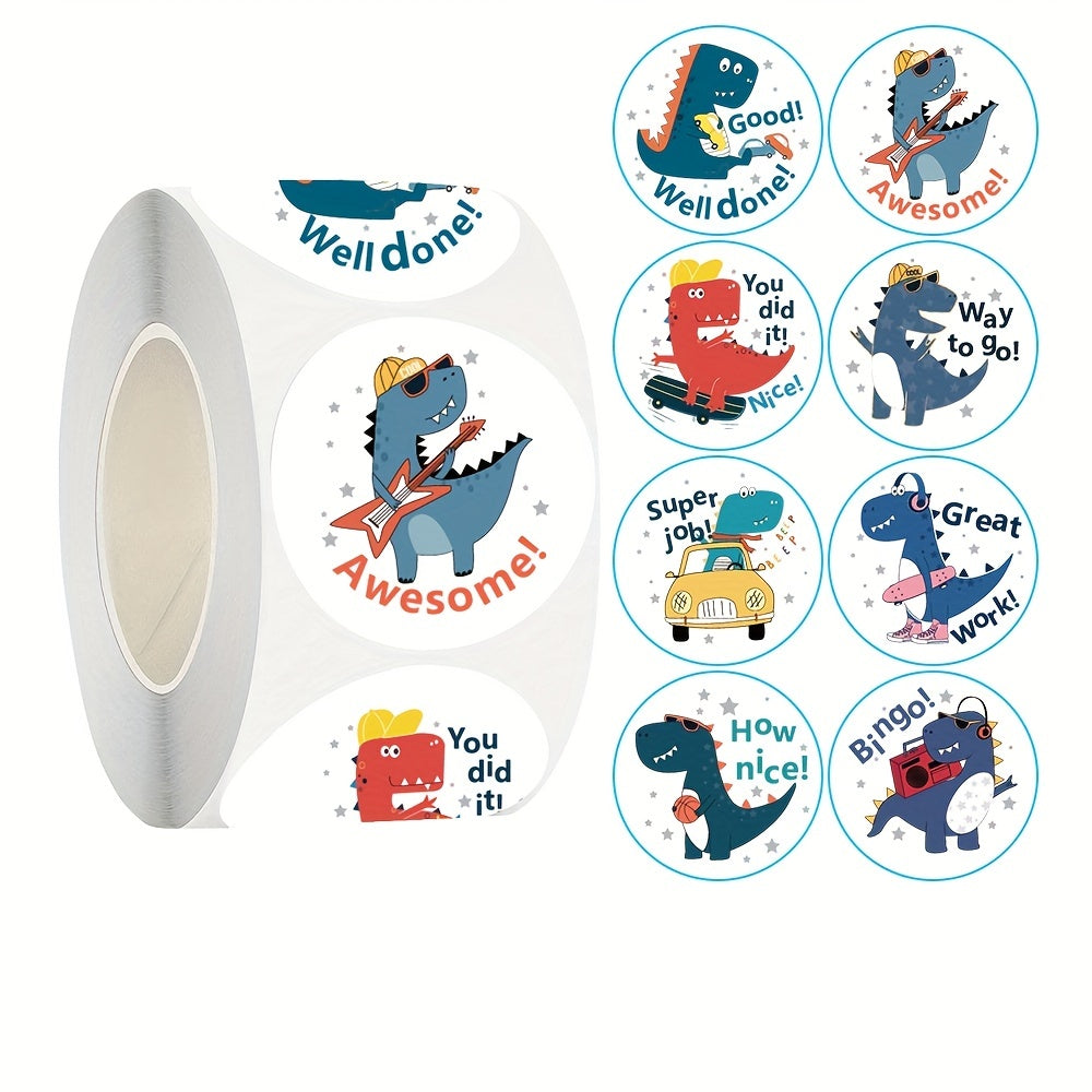 500pcs Animal Stickers Reward Roll Adhesive