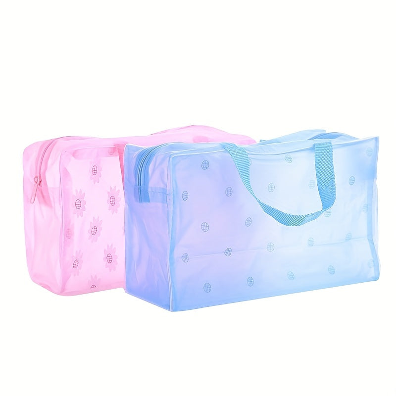 Transparent Travel Cosmetic Bag Waterproof Large Capacity Wash Bag