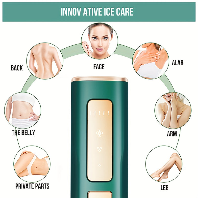 Hair Removal Device for Women Permanent Hair Remover Machine & Ice Compress