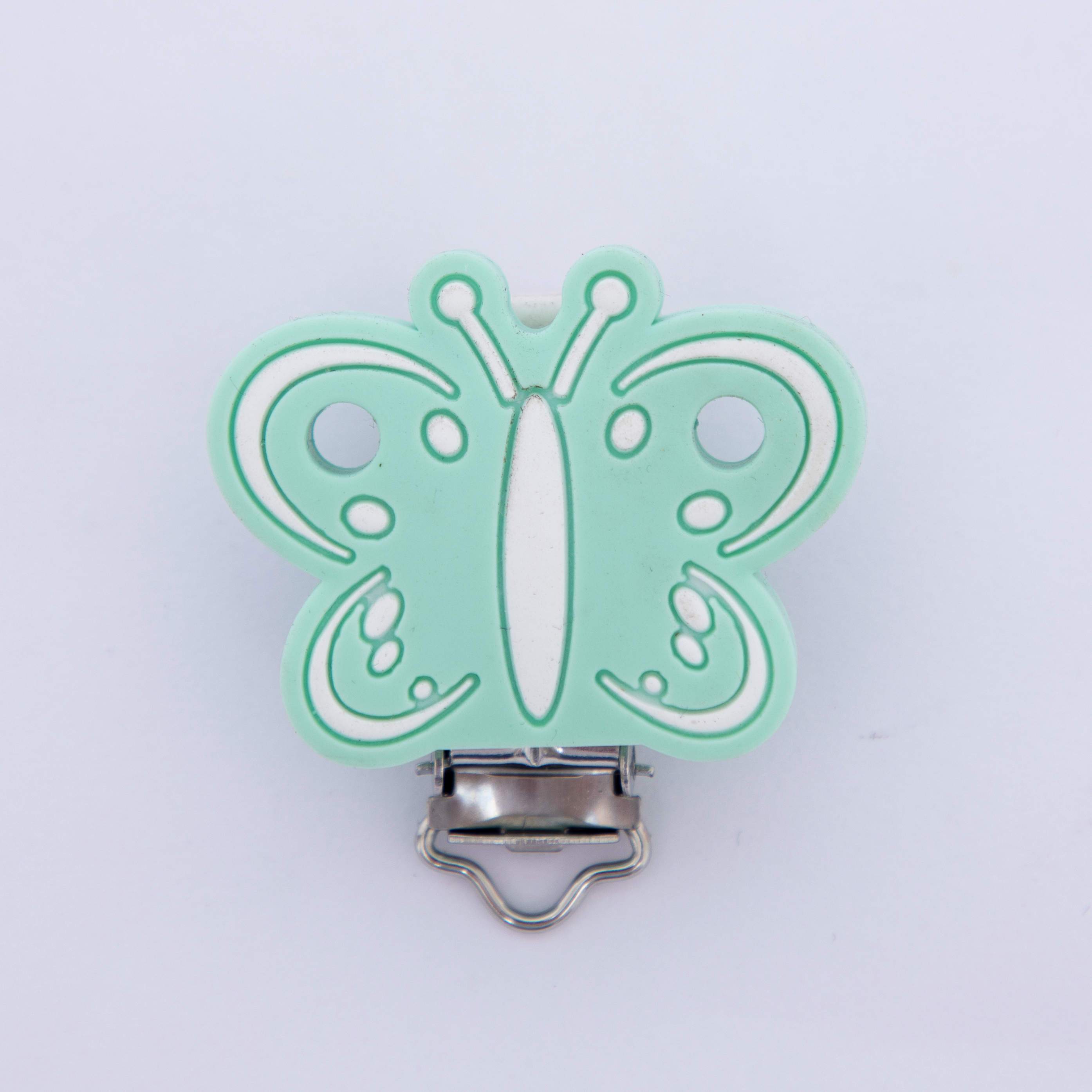 Silicone Butterfly Pacifier Clip