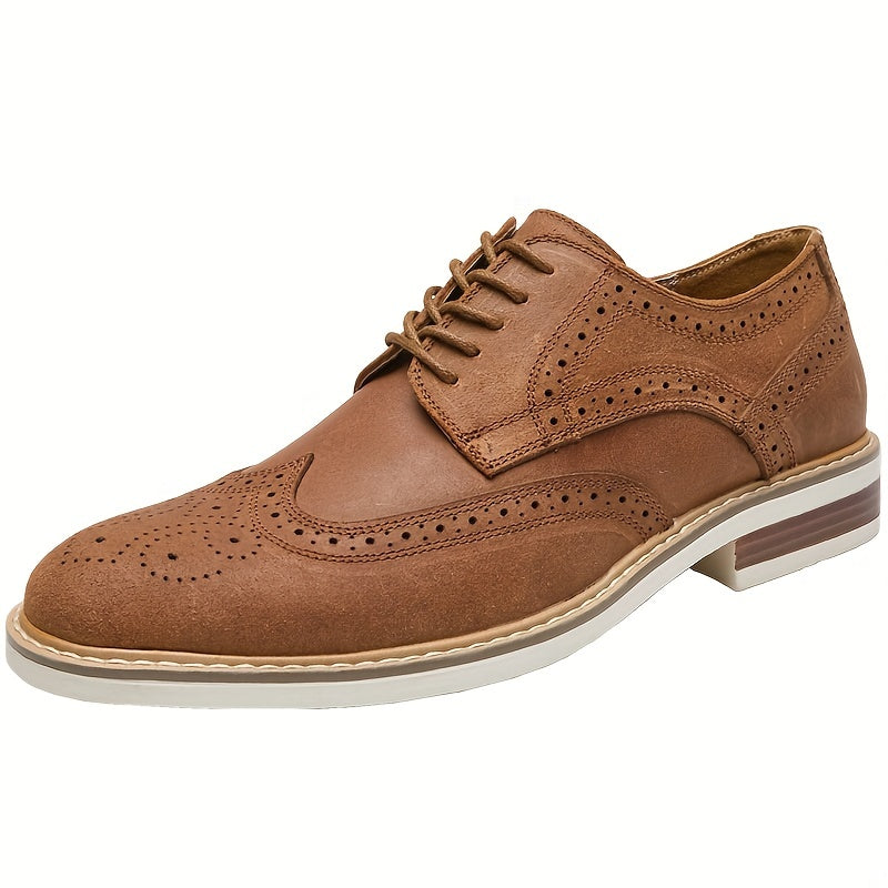 Men's Lace up Brogue Oxford Shoes for Office Business