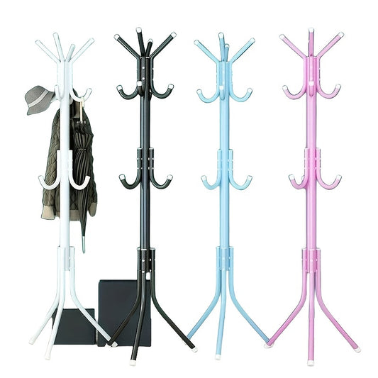Pink Metal Clothes Stand Standing Rack For Shirts Hats Coats Bags Scarves