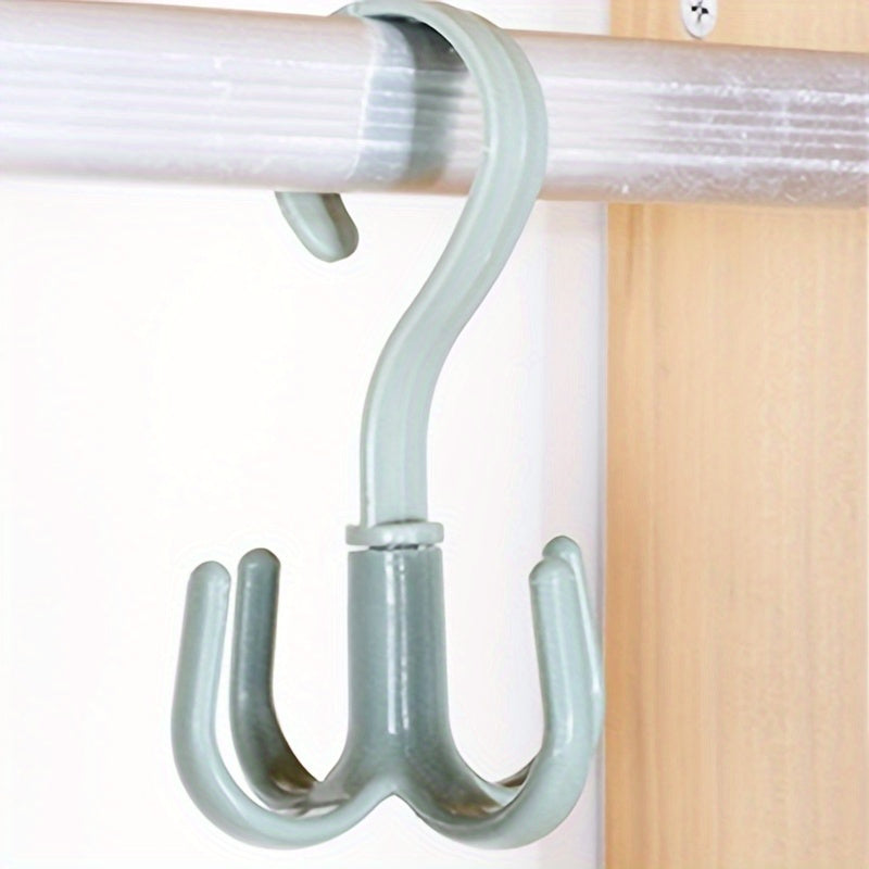 Scarf Belt Clothes Storage Rack Hook 360 Degrees Rotation 20 Claw Scarf Rack
