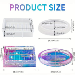 Epoxy Resin Agate Soap Dish Mold