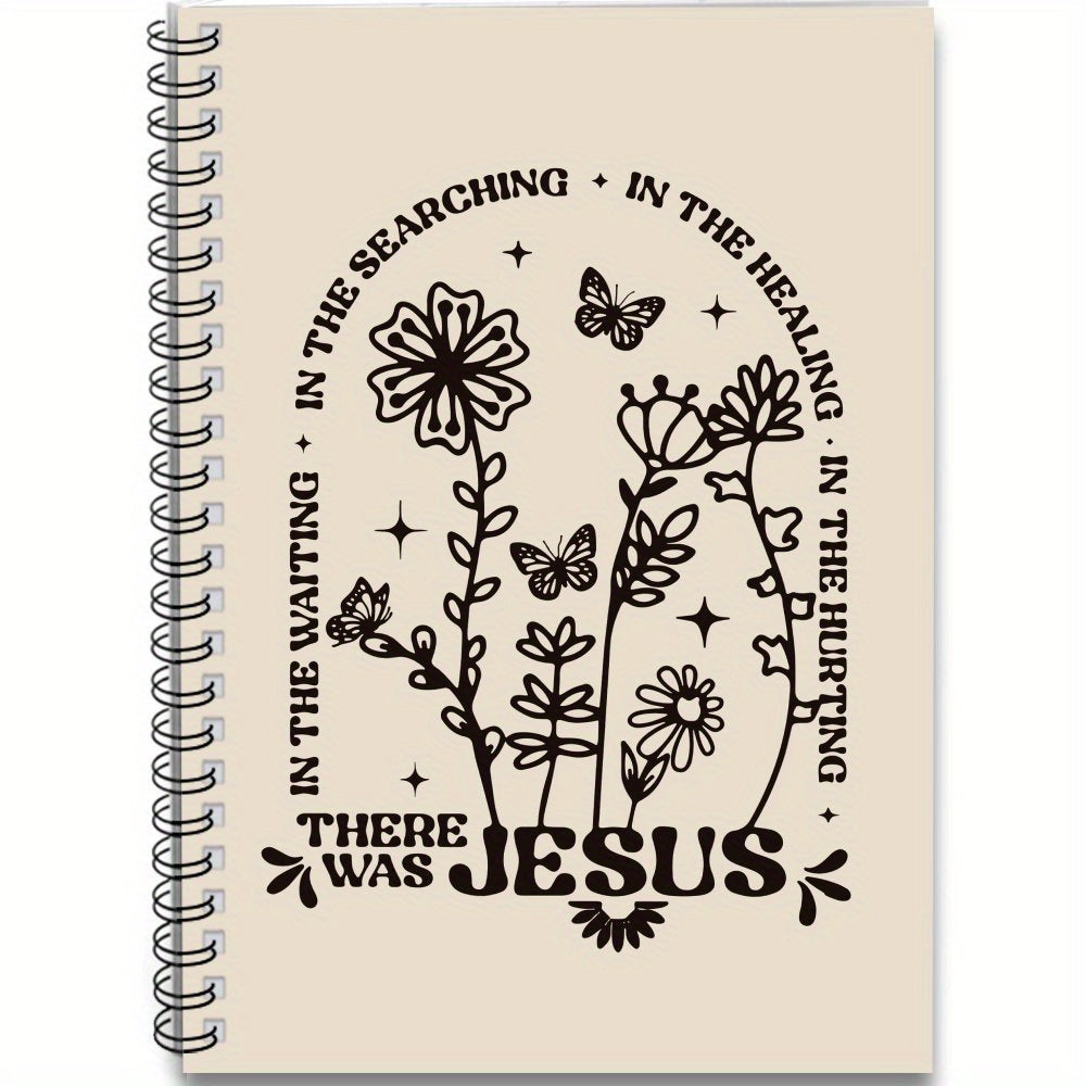 Boho Floral Christian Spiral Notebook Journal 100 Pages