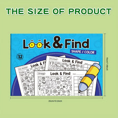Kids Hidden Pattern Book - Dinosaur, Food, Snowflakes, Fruits