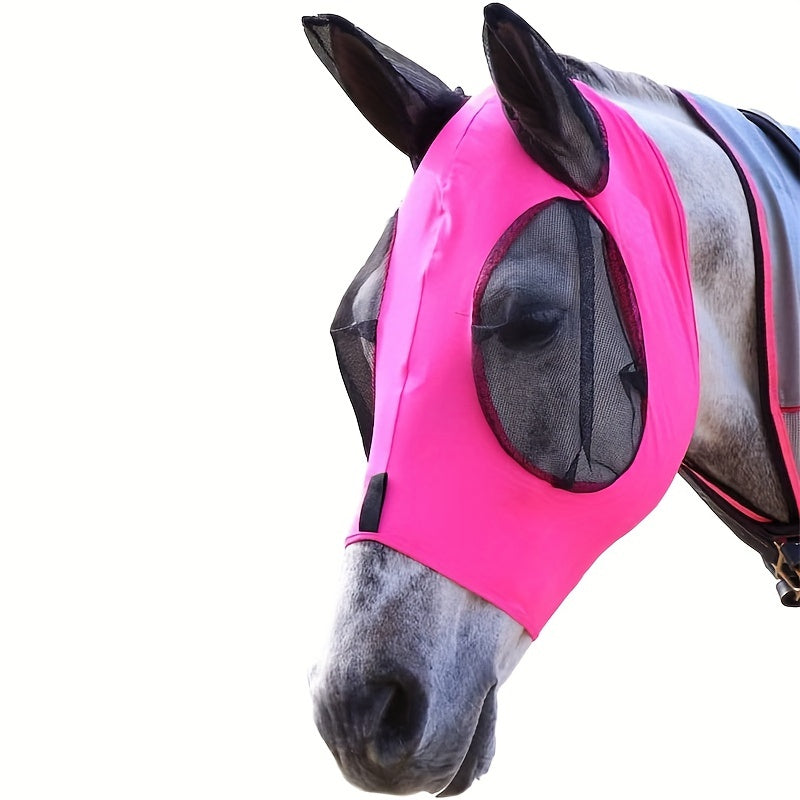 Horse Mask Anti Fly Worms Breathable Mesh Eye Cover
