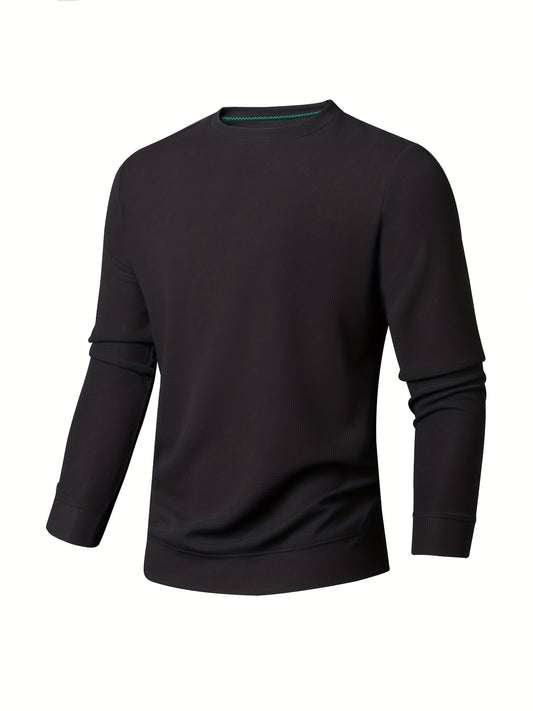 Men's Casual Crew Neck Sweatshirt for Autumn Winter