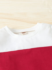 Boys Letter Print Casual Outfit T shirt & Pants Kids Summer Clothes Sets