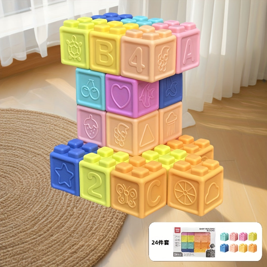 Colorful Soft Rubber Building Blocks for Grip Training
