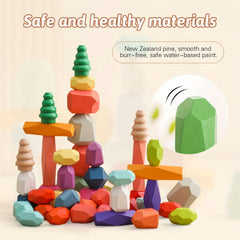 Wooden Stacking Puzzle Balance Toy for Kids