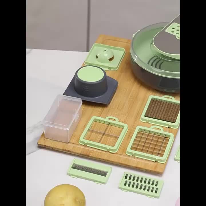Kitchen Vegetable Shredder With Blades Fruit Slicer Handle Food Grinder