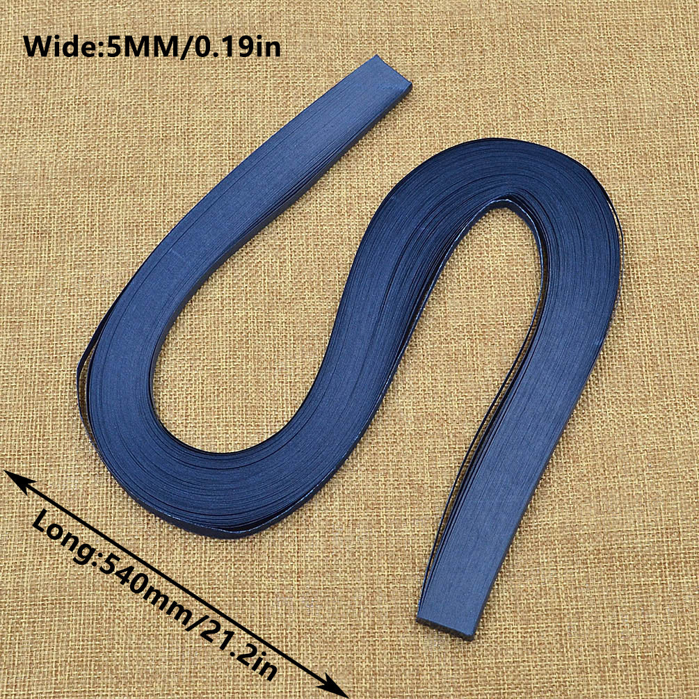 120pcs 5MM Paper Strips for Crafting - Monochrome Paper - 21.2in