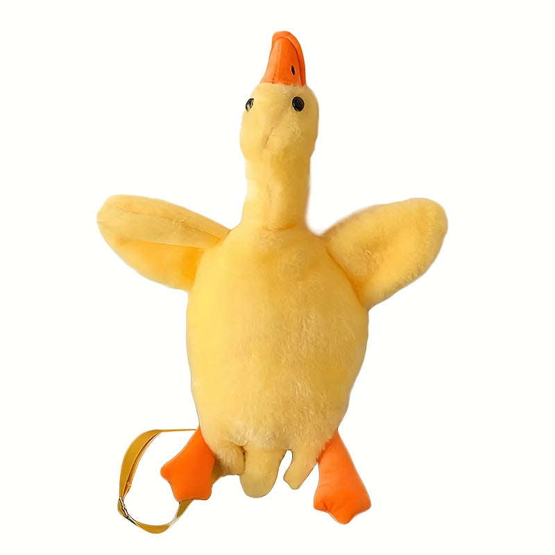 Yellow Duck Crossbody Bag Plush Purse Novel Design