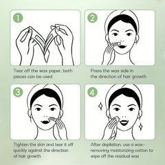 Facial Wax Strips Hair Removal Kit