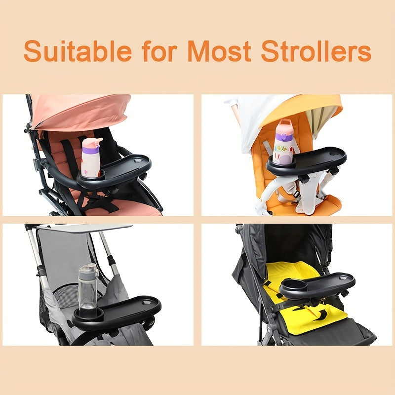 Universal Stroller Cup Holder with Phone Holder & Snack Tray