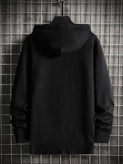 Youth Men's Hooded Skull Print Sweater