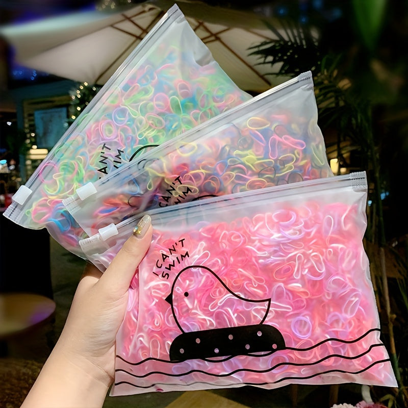 1000pcs High Elastic Rubber Bands for Girls Hair Accessories