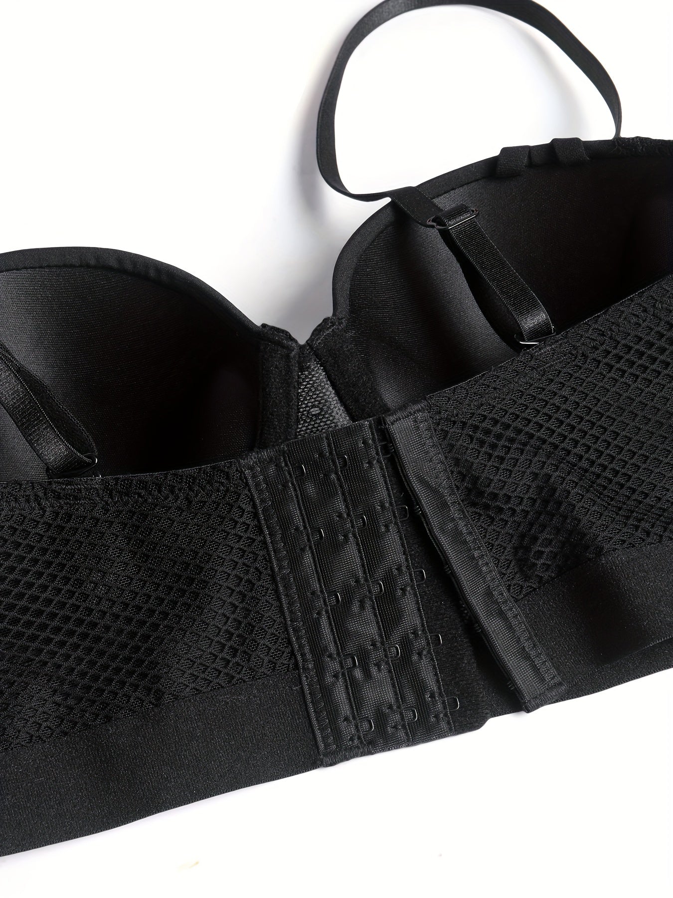 Push Up Bra with Contrast Lace Detail