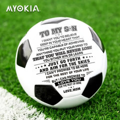 Soccer Ball 'Dad Mom To Son I Love You' Print