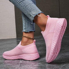 Women's Mesh Breathable Running Shoes Comfortable Non slip Sports Shoes