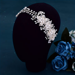 Bridal Flower Headband Wedding Hair Accessory