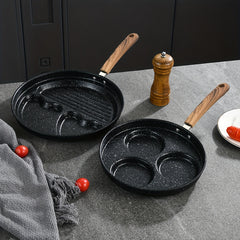 Breakfast Egg Frying Pot Pan Multifunctional Four-Hole Three-Hole Purpose