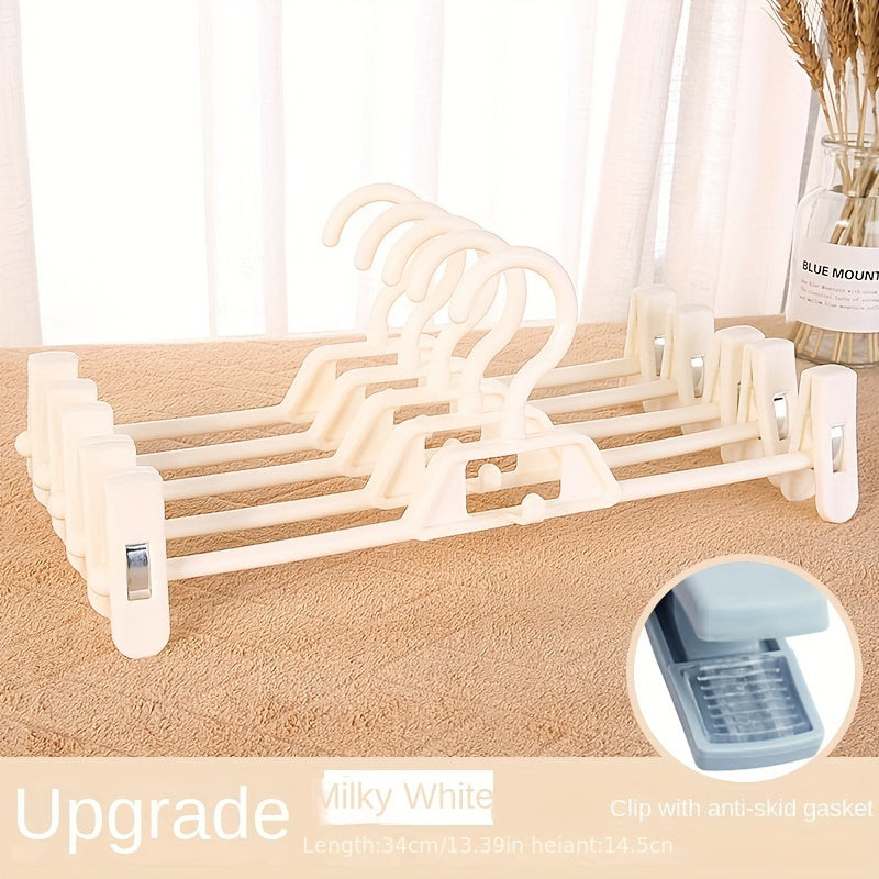 10pcs High Plastic Trouser Rack Non-slip Pants Hanger Clothes Hanger